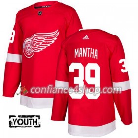 Adidas Maillot de Hockey Detroit Red Wings Anthony Mantha 39 2017-2018 Rouge Authentic - Enfant